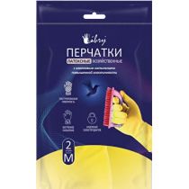 Перчатки хозяйственные с хлопковым напылением LIBRY